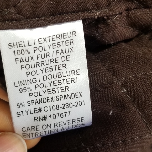 Alice + Olivia Tan White & Grey Marbled Faux Fur Open Vest Size Small - Picture 9 of 14